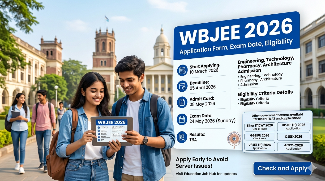 WBJEE 2026 Application Form, Exam Date, Eligibility - EDUCATION JOB HUB